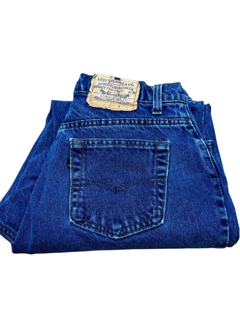 Vintage 90s Levi’s 550 USA Made Women’s 12M Jeans Relaxed Fit Tapered Leg Blue